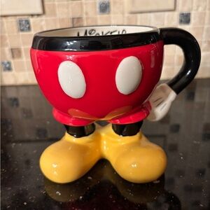 NEW Disney Parks Red and Yellow Character Mug with Playful Design